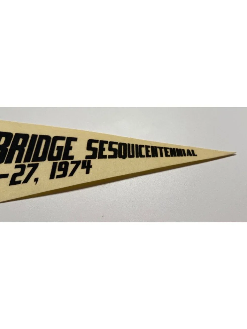 Vintage Ambridge Sesquicentennial July 21-27, 1974 pennant